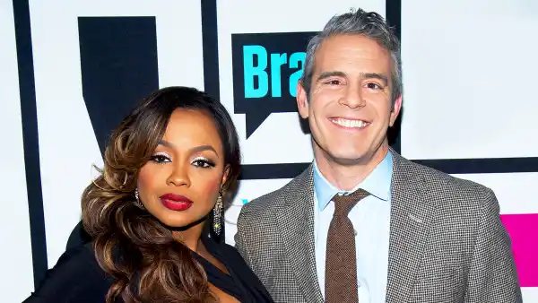 Phaedra Parks and Andy Cohen