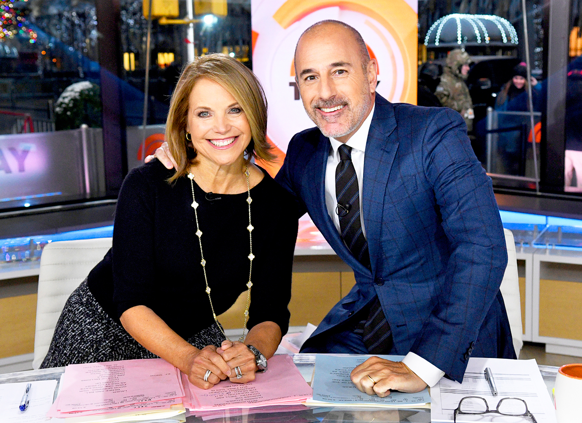 Katie Couric and Matt Lauer