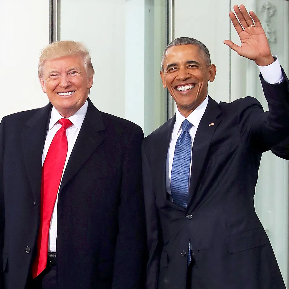 Donald Trump and Barack Obama