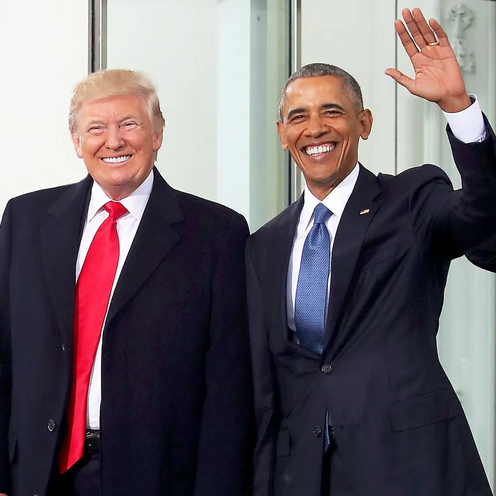 Donald Trump and Barack Obama