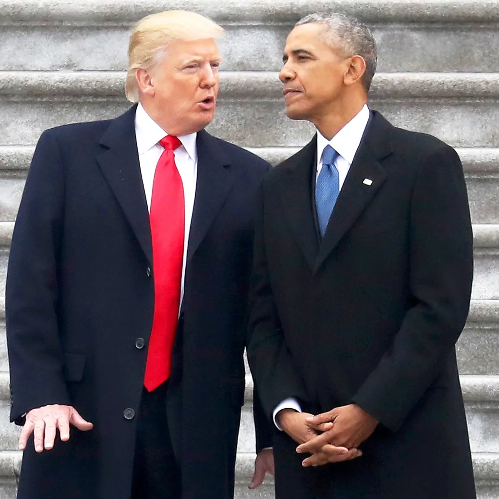 Donald Trump and Barack Obama