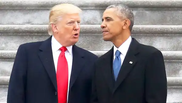 Donald Trump and Barack Obama