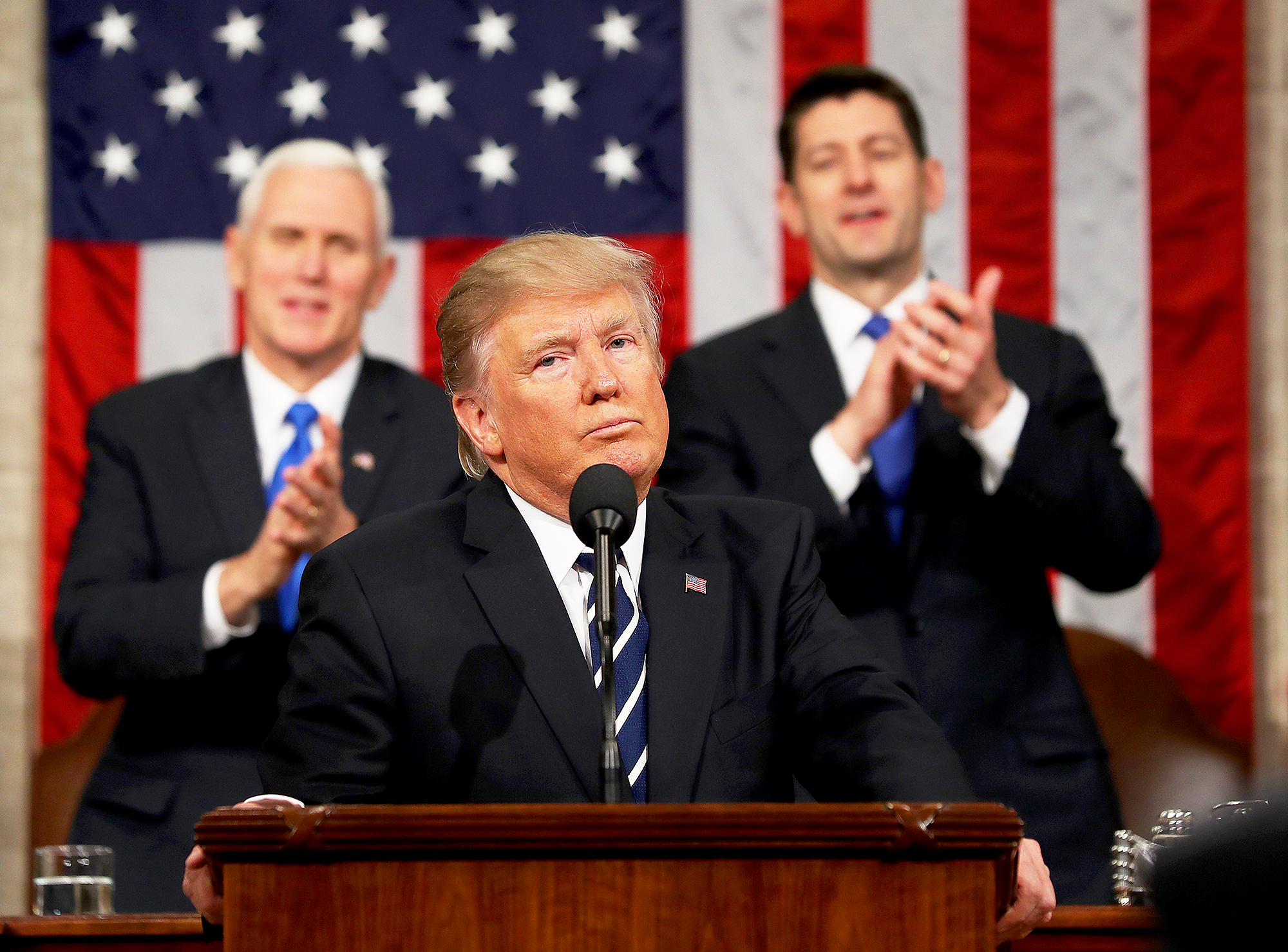 Mike Pence, Donald Trump and Paul Ryan