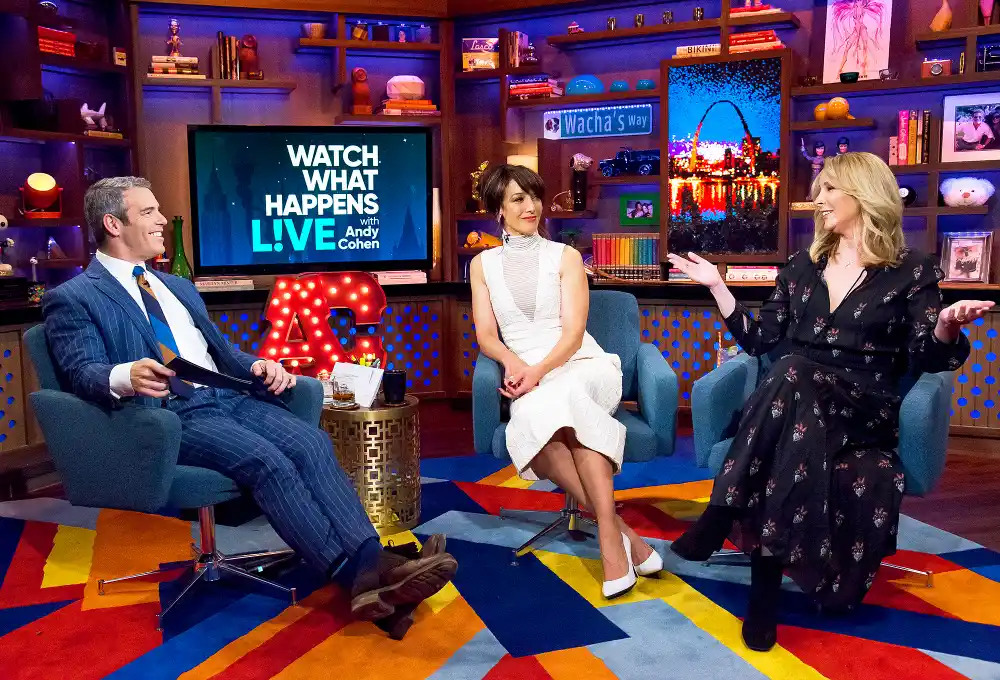 Andy Cohen, Jennifer Beals and Lisa Kudrow