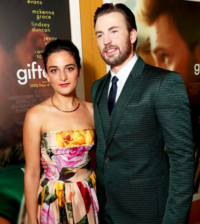 Jenny Slate and Chris Evans