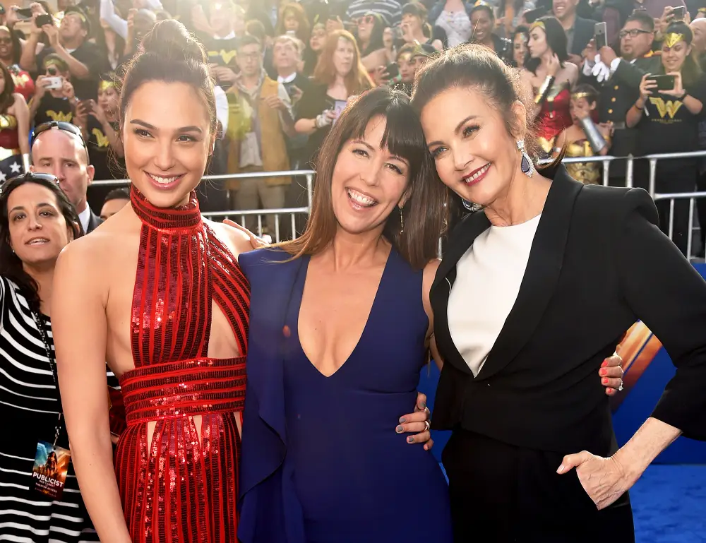 Gal Gadot, Patty Jenkins and Lynda Carter