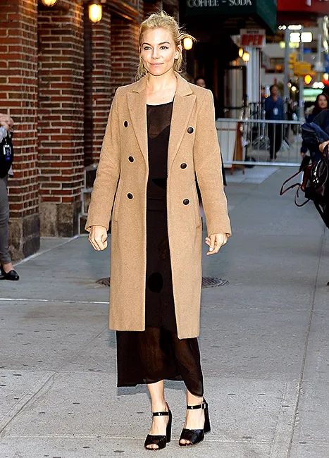 Sienna Miller - Camel Coat