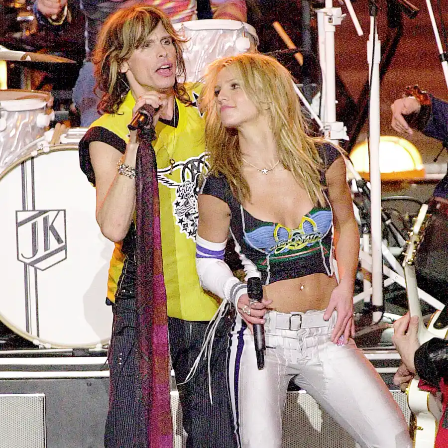 Steven Tyler of Aerosmith and Britney Spears