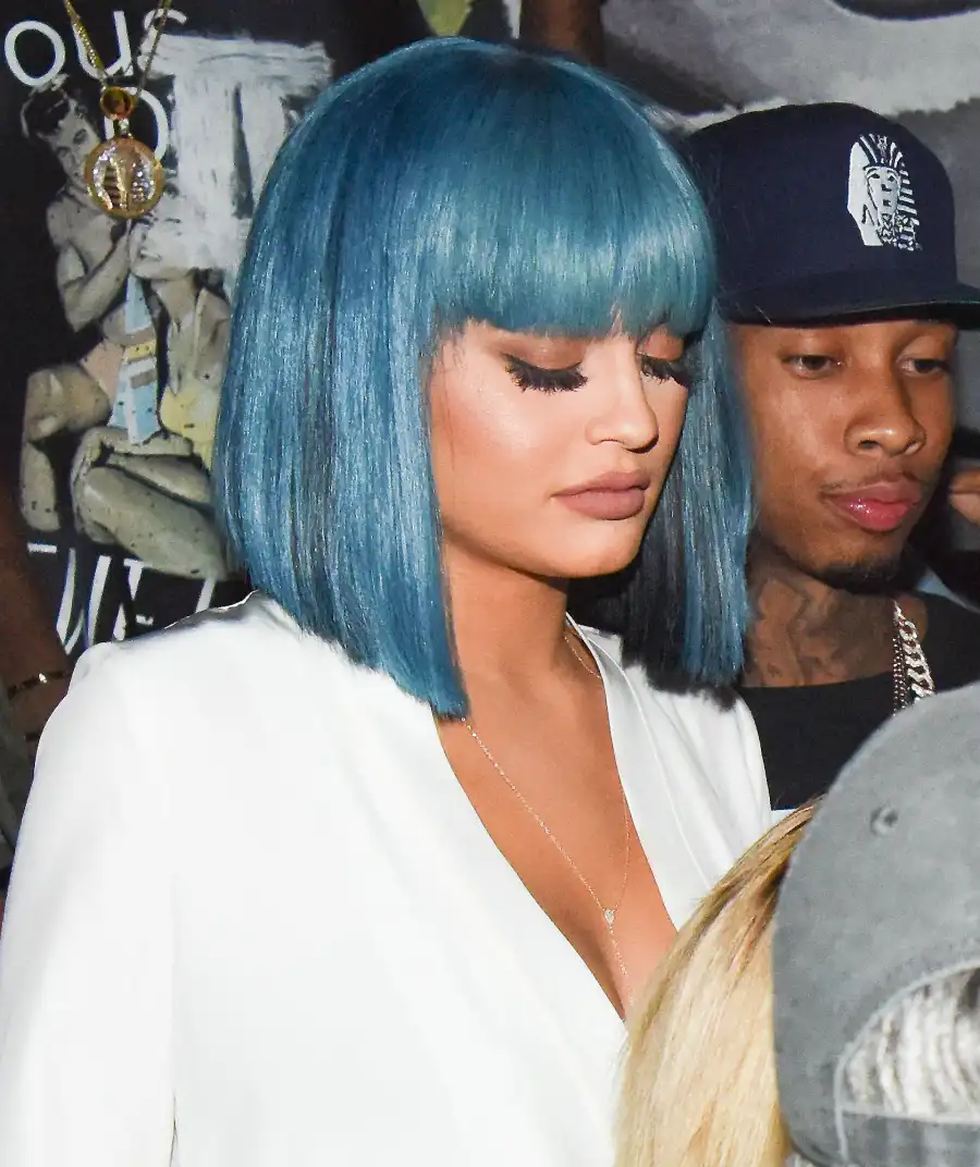 Kylie Jenner's Colorful Wigs- hair color changes