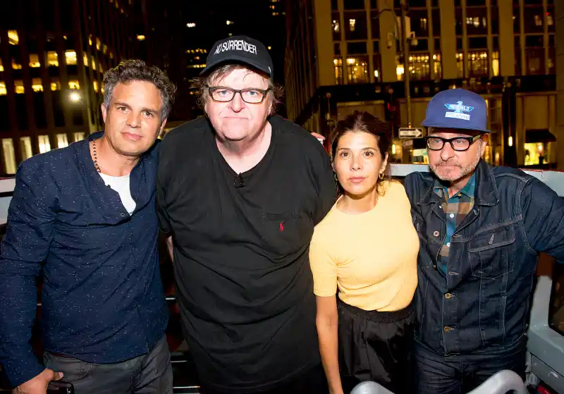 Mark Ruffalo, Marisa Tomei, Fisher Stevens and Michael Moore