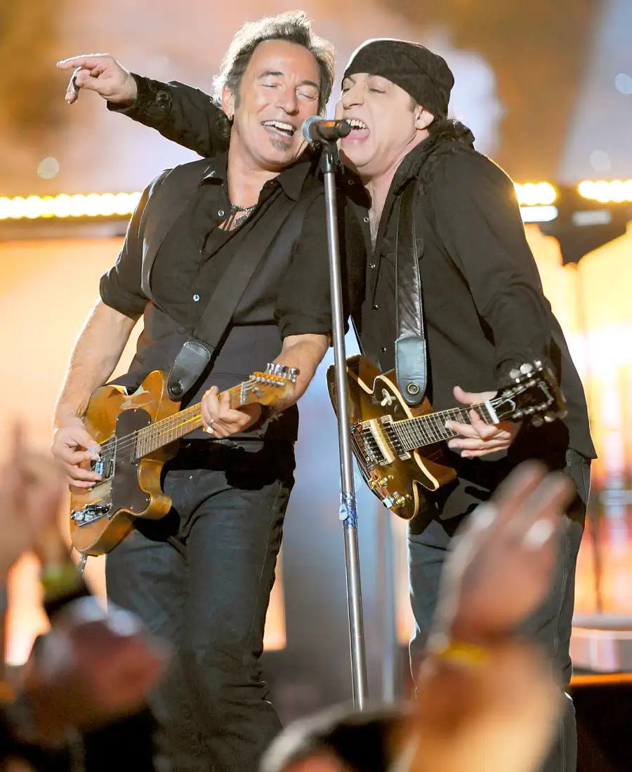 Bruce Springsteen and Steven Van Zandt of the E Street Band