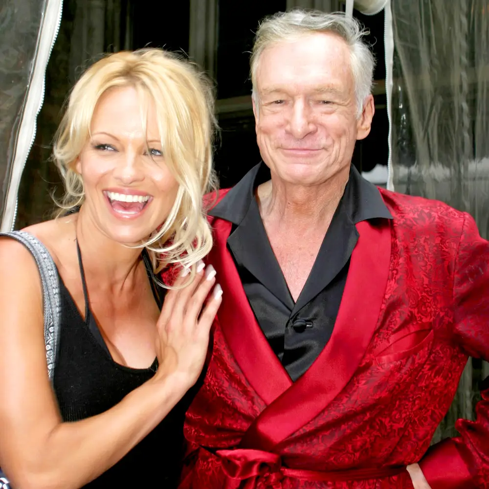 Pamela Anderson and Hugh Hefner
