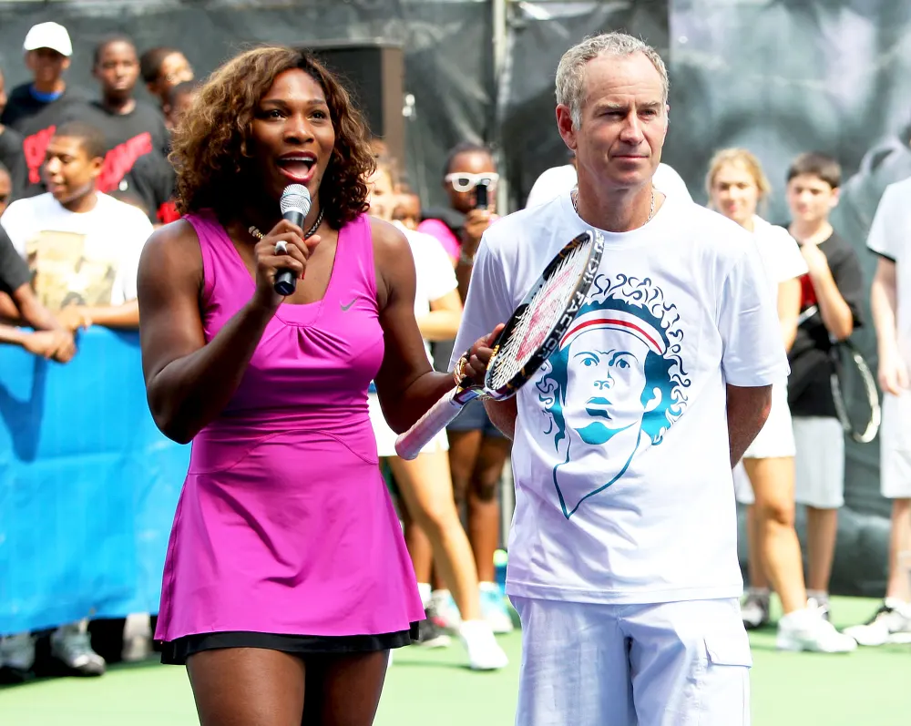 Serena Williams and John McEnroe