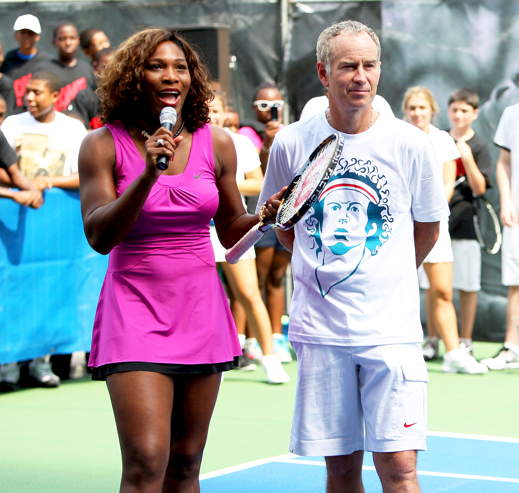 Serena Williams and John McEnroe