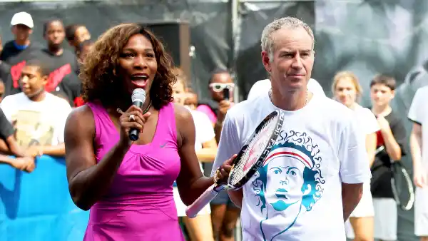 Serena Williams and John McEnroe