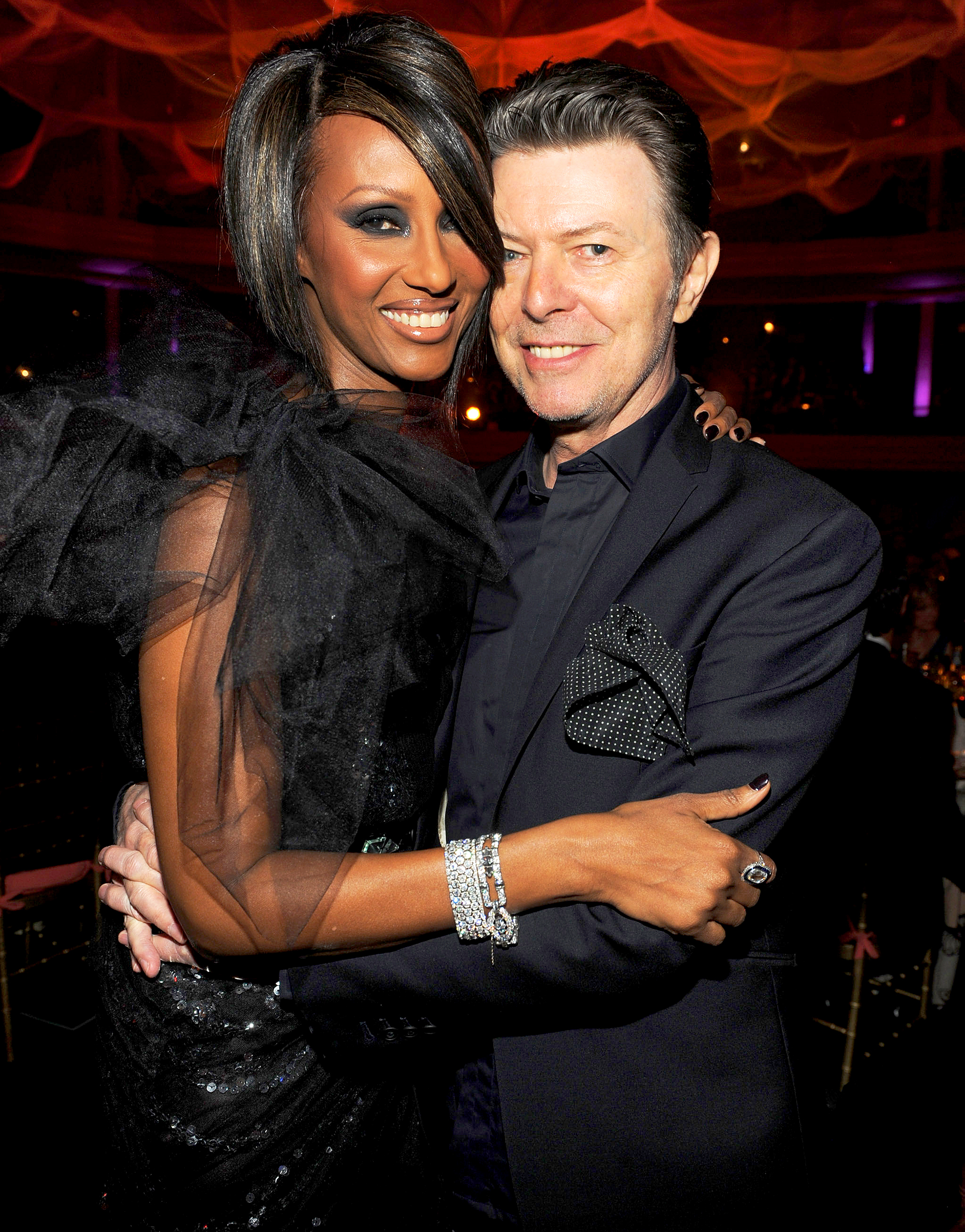 Iman and David Bowie