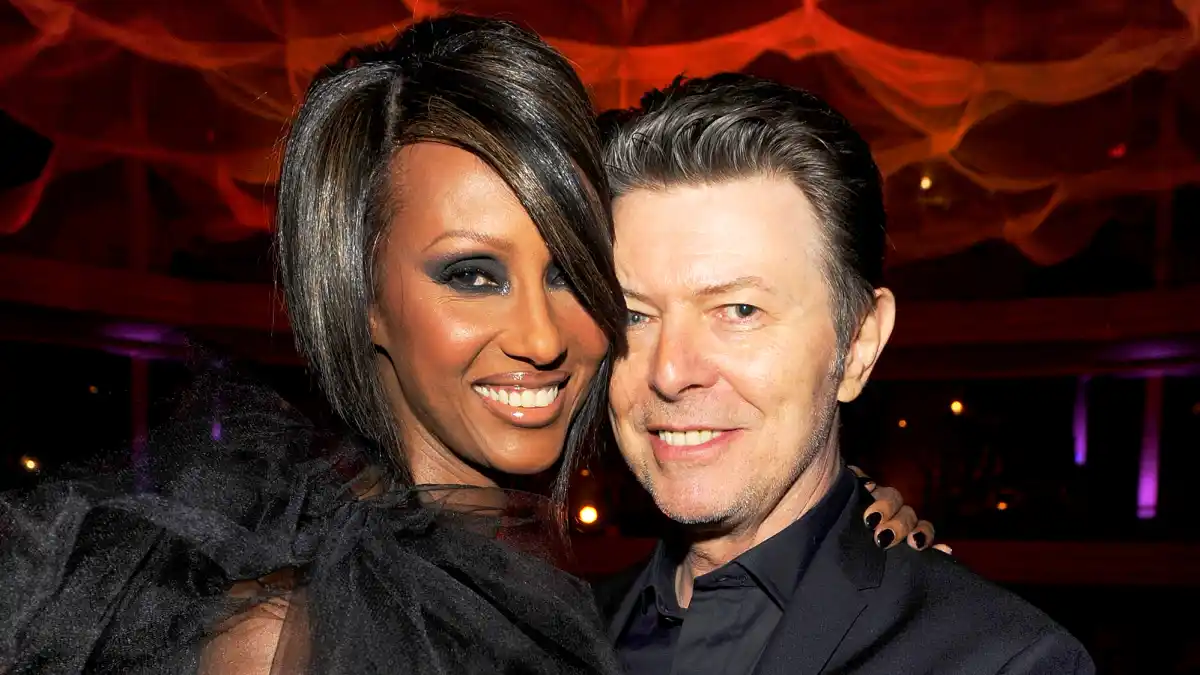 Iman and David Bowie