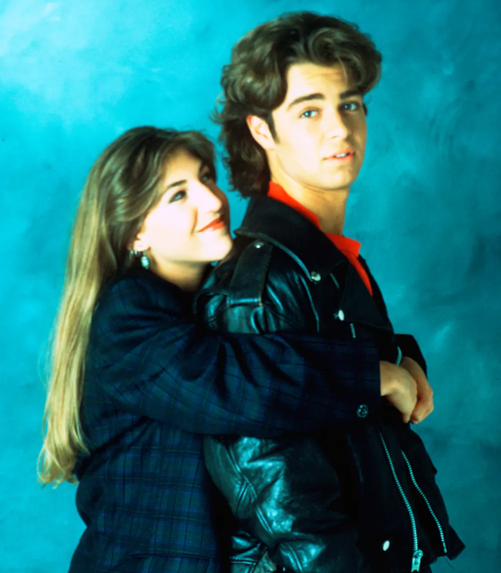 Mayim Bialik and Joey Lawrence Blossom