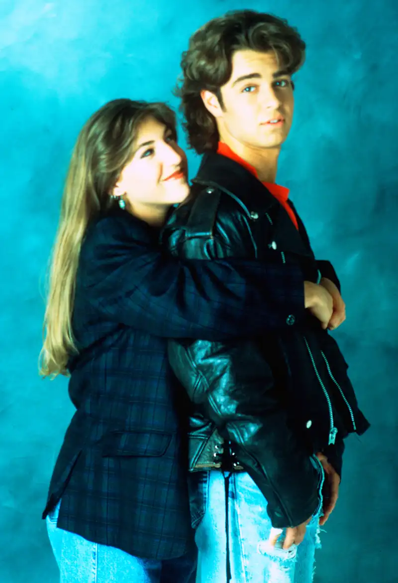 Mayim Bialik and Joey Lawrence Blossom