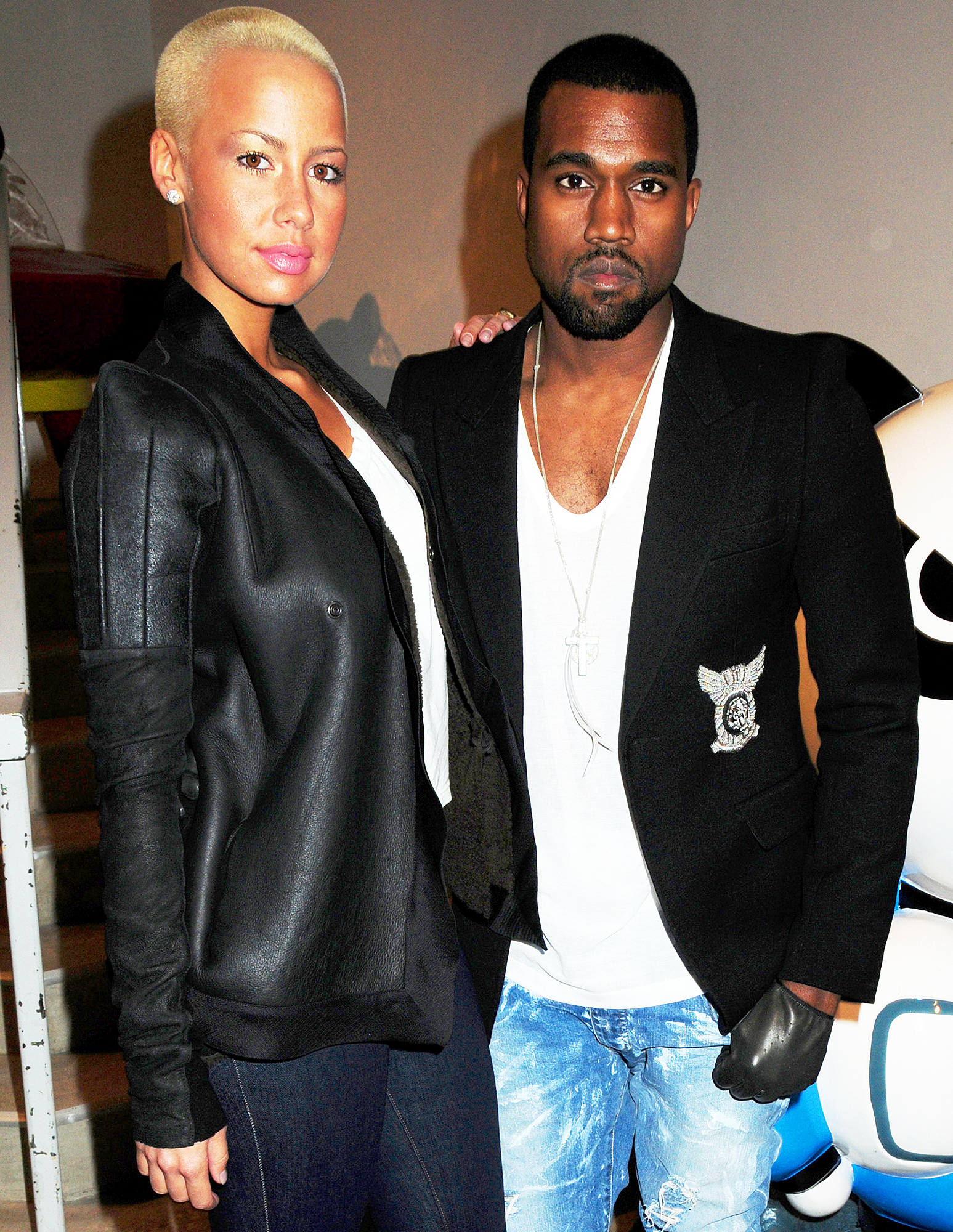 Amber Rose and Kanye West