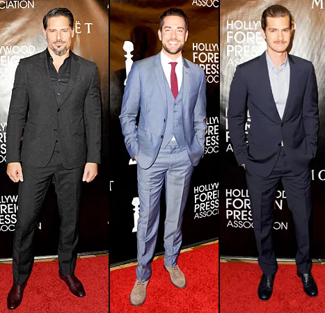 Joe Manganiello, Zachary Levi and Andrew Garfield