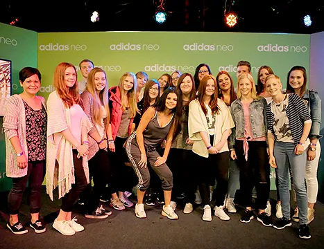 Selena at the Google Hangout with kids