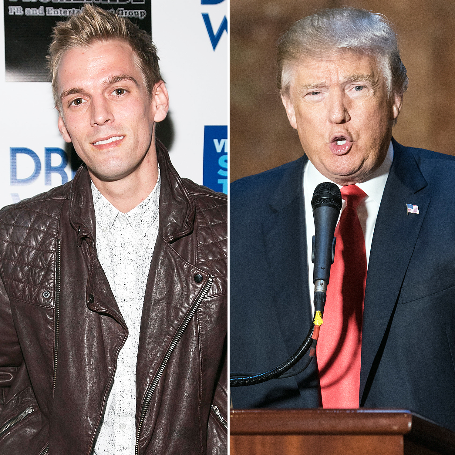 Aaron Carter and Donald Trump