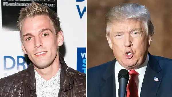 Aaron Carter and Donald Trump