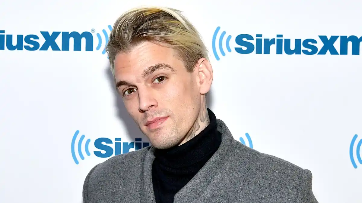 Aaron Carter visits SiriusXM Studios on January 30, 2017 in New York City.