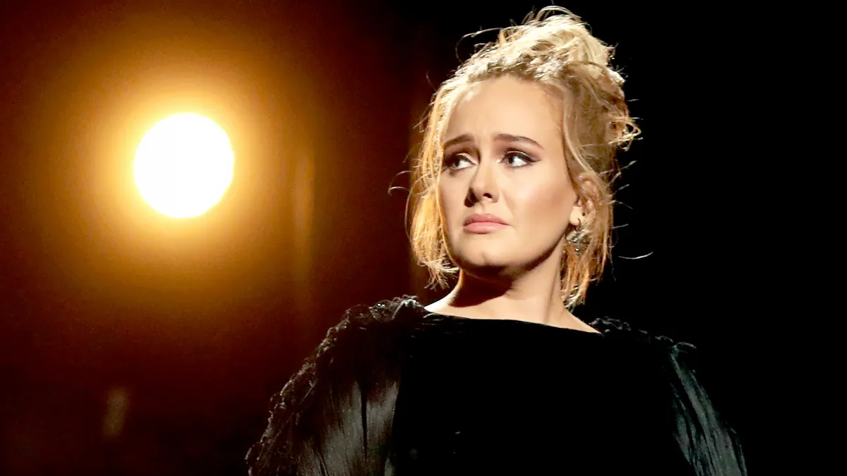 Adele during The 59th GRAMMY Awards at STAPLES Center on February 12, 2017 in Los Angeles, California.