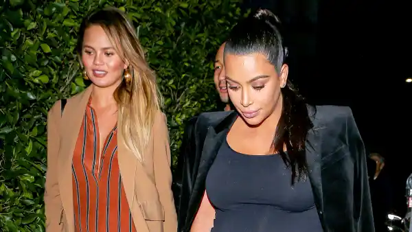 Chrissy Teigen and Kim Kardashian
