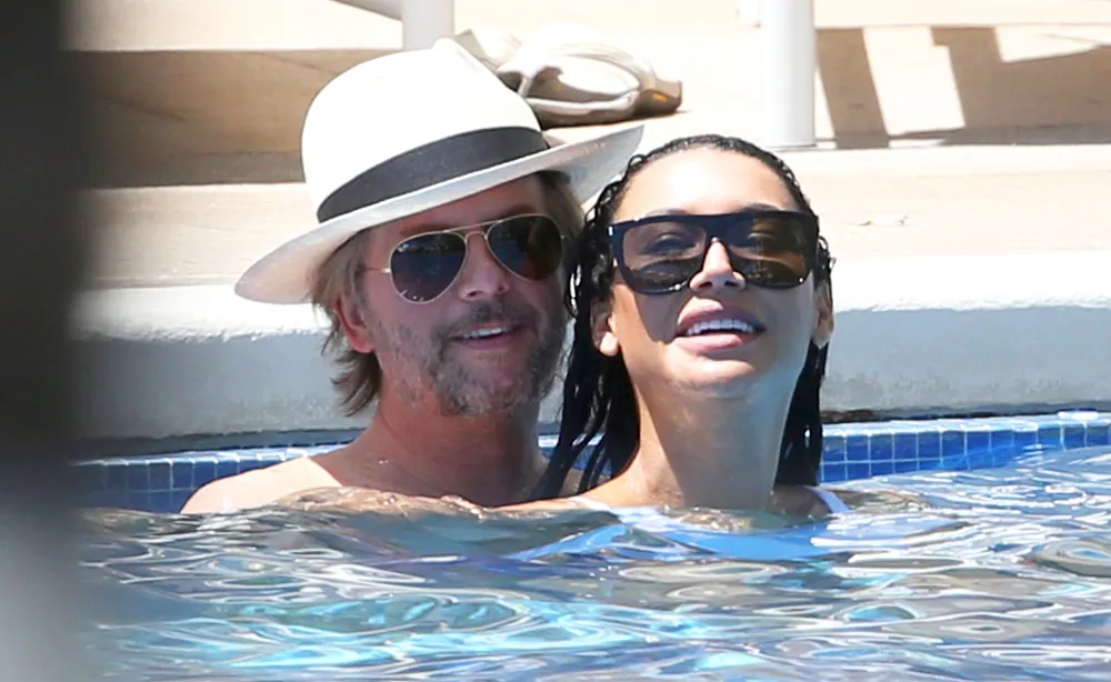 David Spade and Naya Rivera