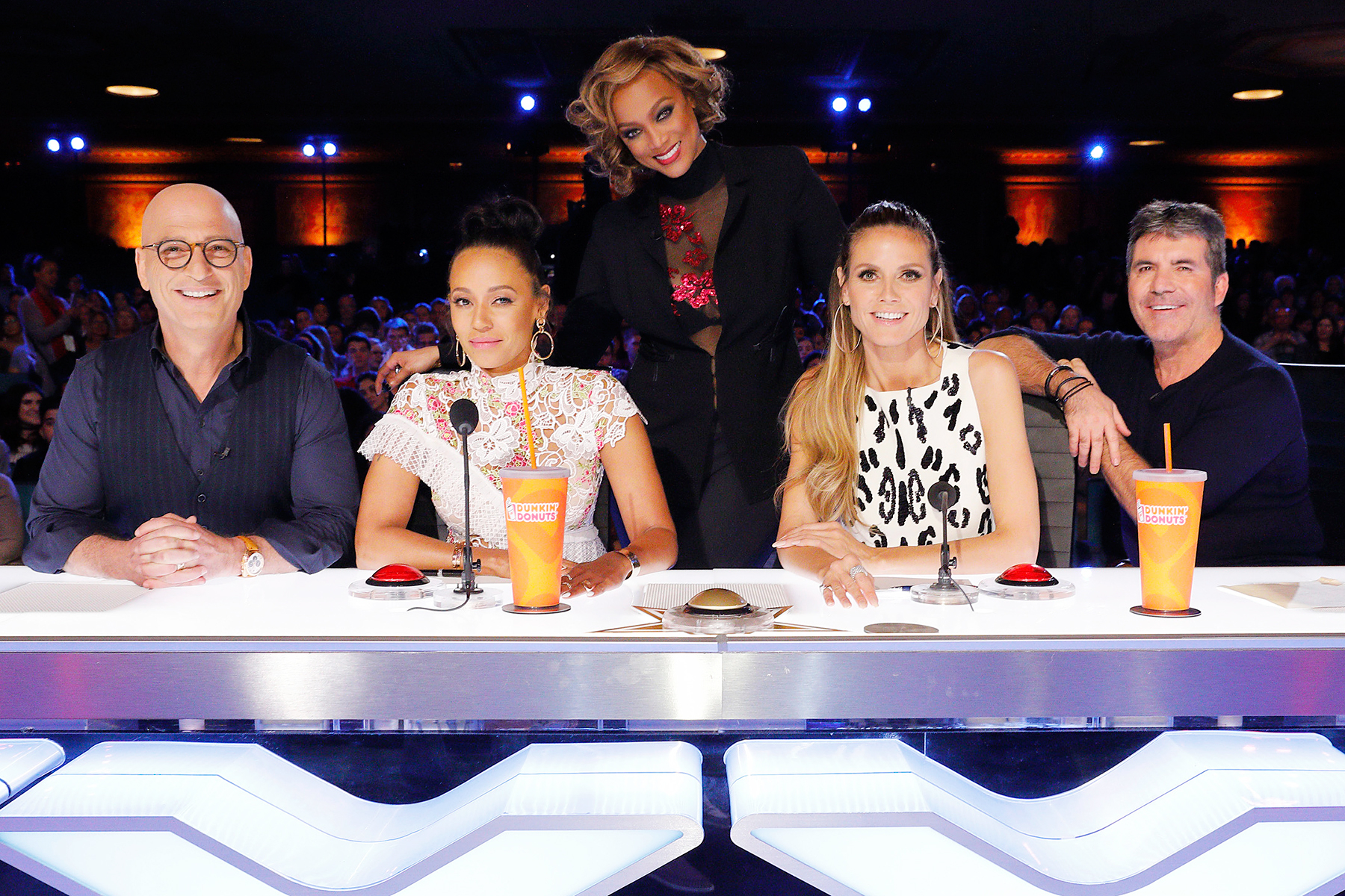 American's Got Talent AGT Howie Mandel Mel B Tyra Banks Heidi Klum Simon Cowell