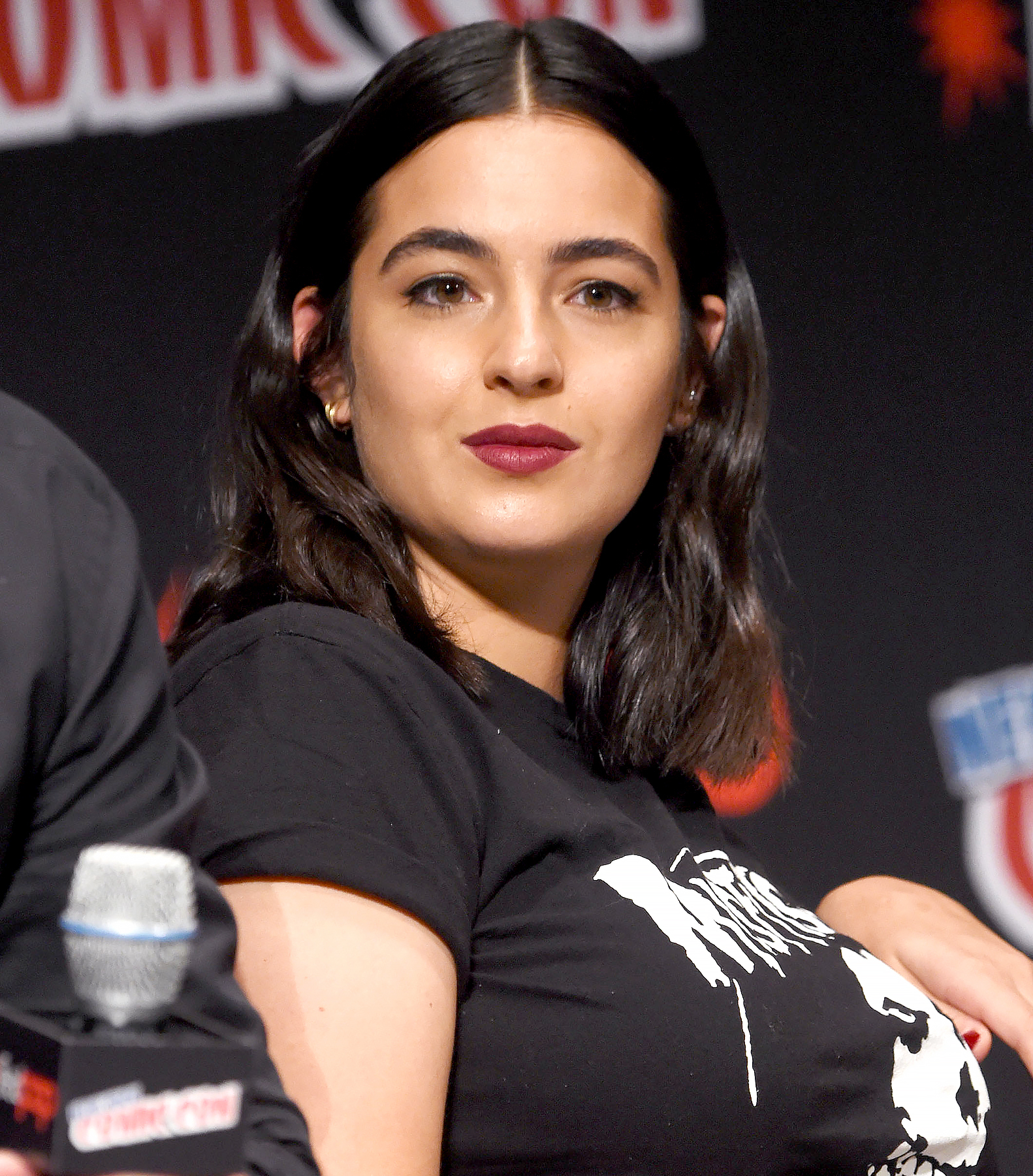 Alanna Masterson speaks onstage AMC presents "The Walking Dead" at New York Comic Con at The Theater at Madison Square Garden on October 8, 2016 in New York City.