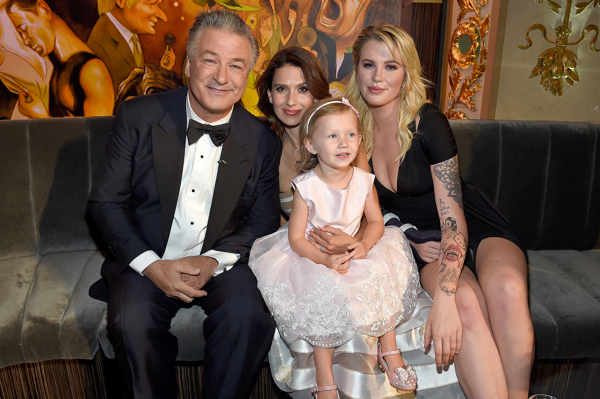 Alec Baldwin, Hilaria Baldwin, Carmen Gabriela Baldwin and Ireland Baldwin
