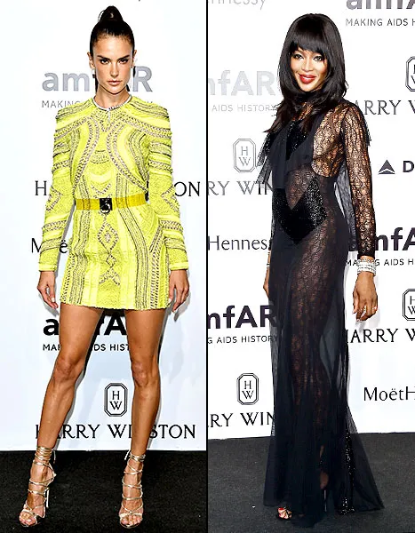 Alessandra Ambrosio, Naomi Campbell - amFAR