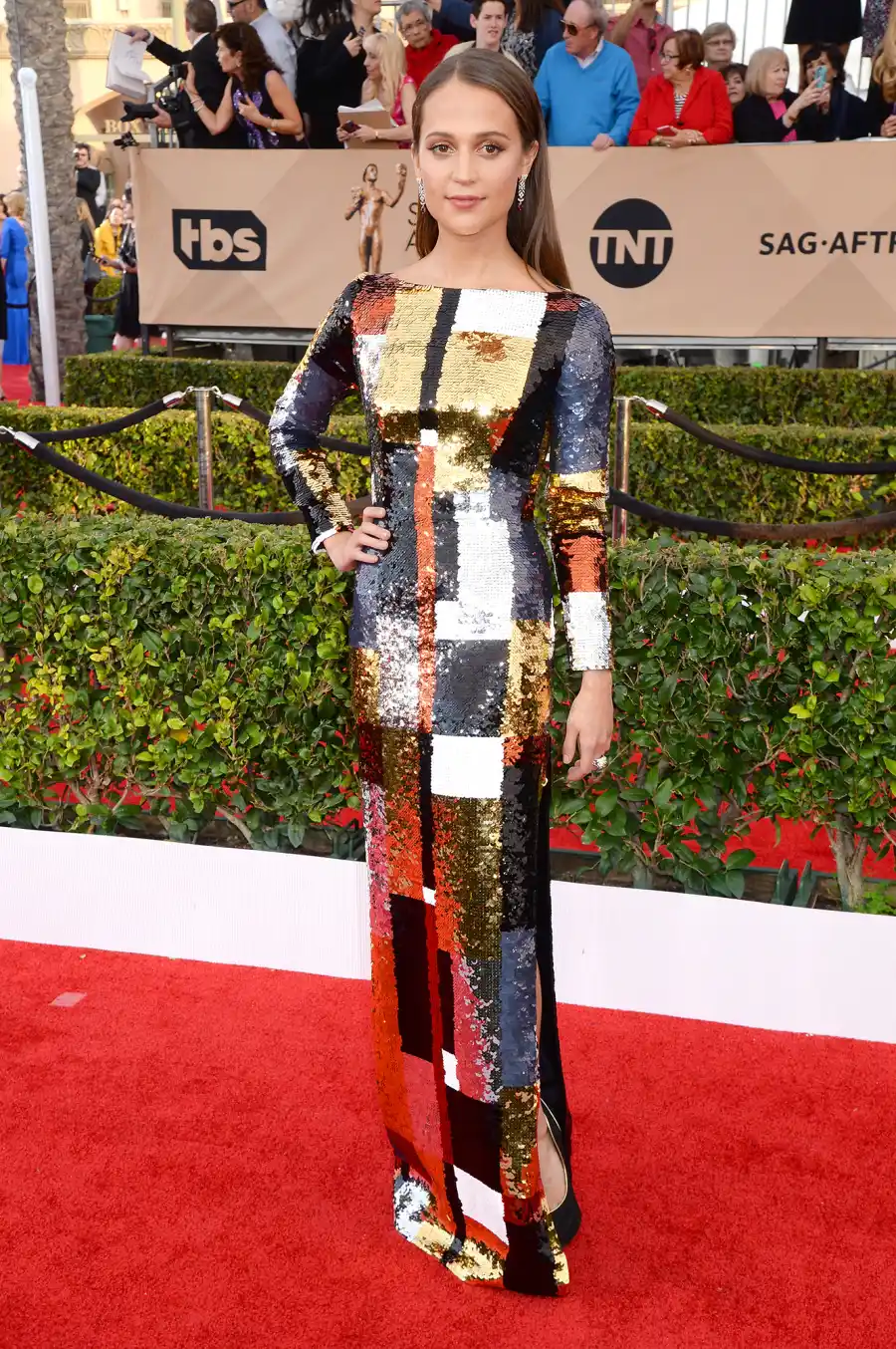 Alicia Vikander SAG Award Dress