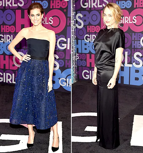 Allison Williams and Jemima Kirke - Girls Premiere