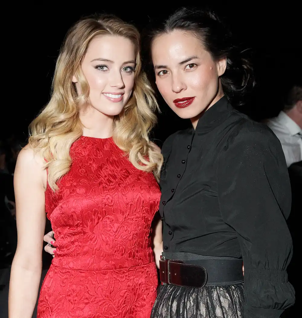 Amber Heard and Tasya Van Ree