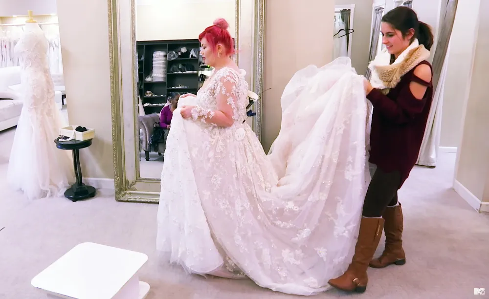 Amber Portwood Teen Mom OG wedding dress