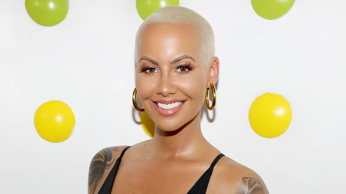 Amber Rose is seen celebrating the end of summer at Sugar Factory American Brasserie on August 18, 2017 in Miami Beach, Florida.