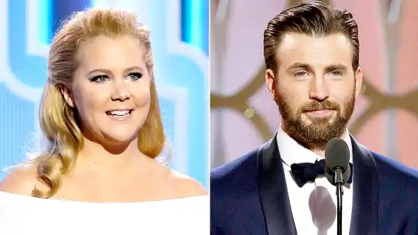 Amy Schumer and Chris Evans