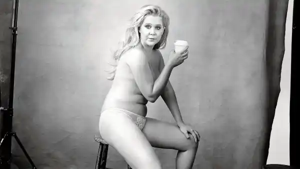 Amy Schumer Poses Topless for Pirelli 2016 Calendar