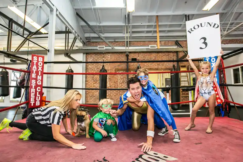 Andrew Firestone and his family