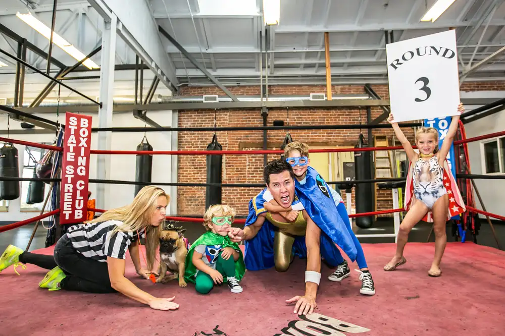 Andrew Firestone and his family