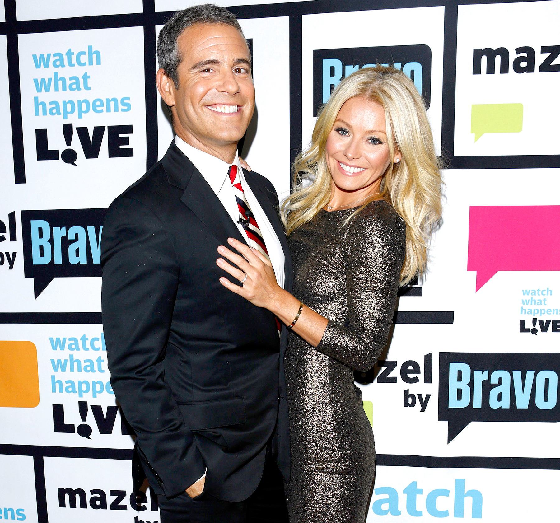 Andy Cohen and Kelly Ripa