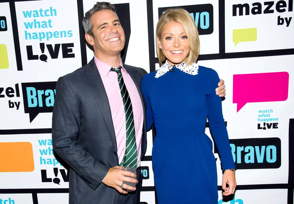 Andy Cohen and Kelly Ripa