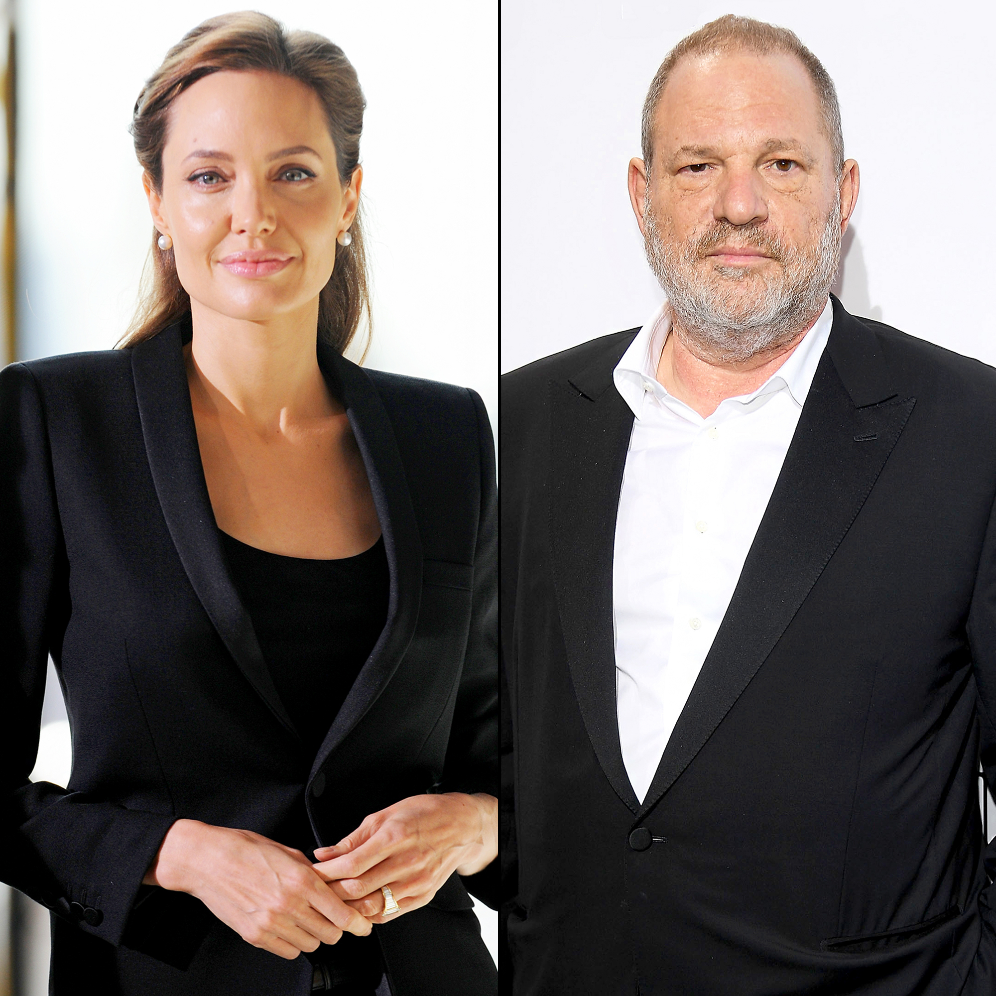 Angelina Jolie and Harvey Weinstein