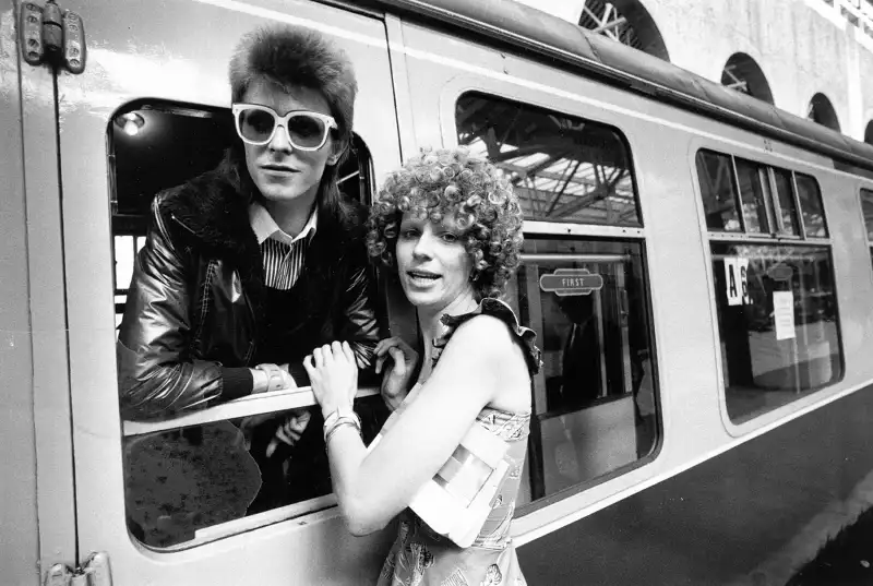 David Bowie and Angie Bowie