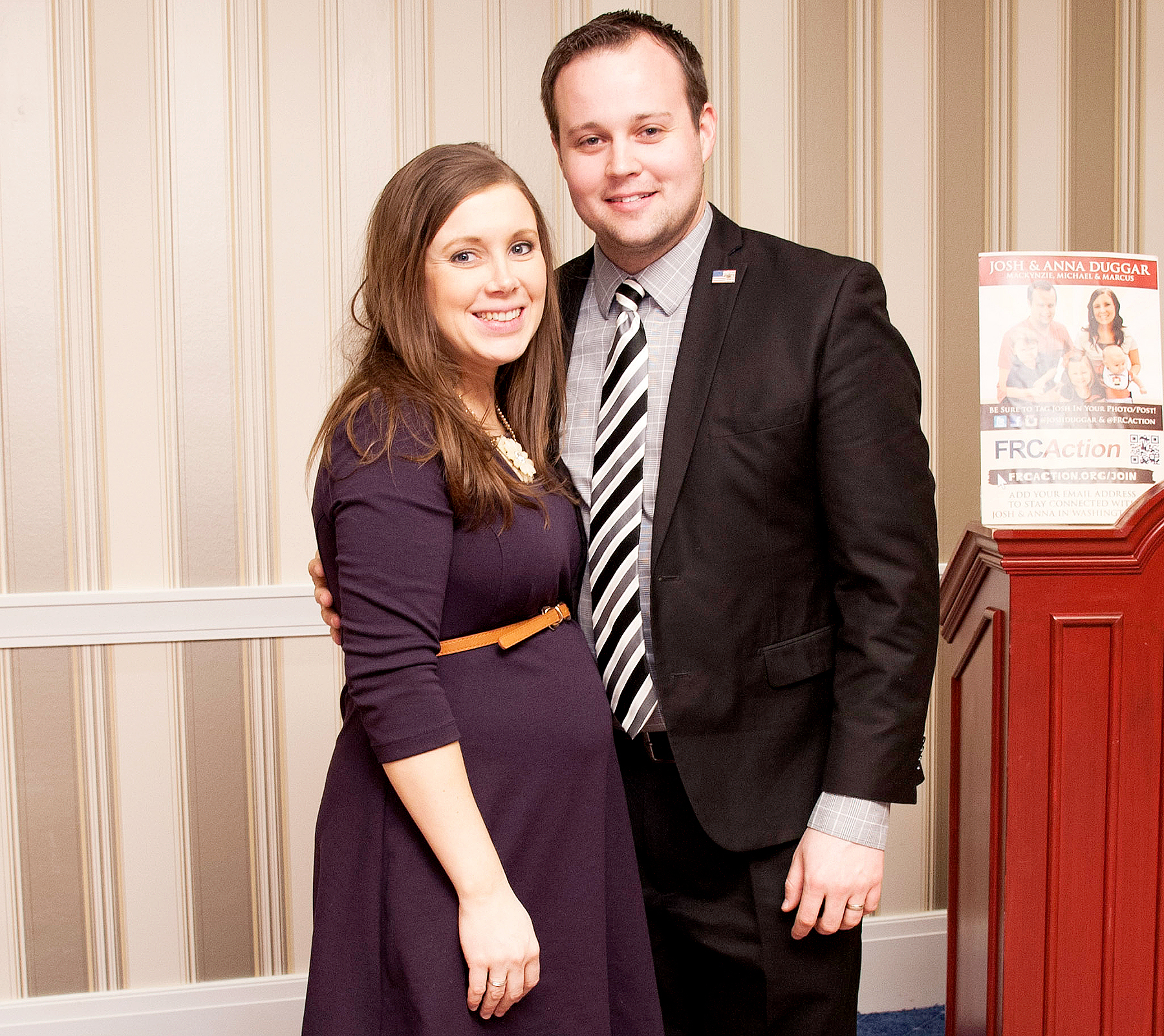 Anna Duggar and Josh Duggar pose during the 42nd annual Conservative Political Action Conference (CPAC) at the Gaylord National Resort Hotel and Convention Center on February 28, 2015 in National Harbor, Maryland.